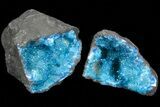Lot: - Dyed (Blue) Quartz Geodes - Pieces #77266-1